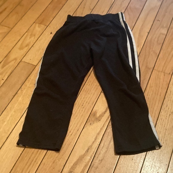 10/$25 Garanimals Elastic Waist Black Pants with White Stripes - Picture 1 of 4